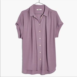 Madewell Central Drapey Shirt in Serene Lavender, like-new!